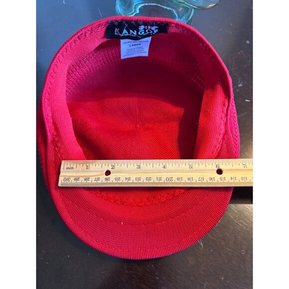 Kangol Tropic 504 Ventair Cap Large Red Lightweight Breathable Knit Stylish Hat - Picture 12 of 15